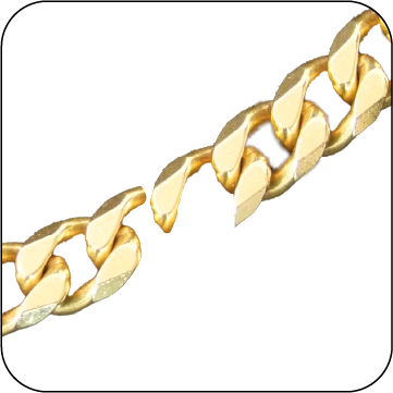 Bent or <br>torn gold